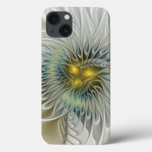 Gouden Zilveren Bloem Fantasy abstracte Fractale K