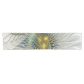 Gouden Zilveren Bloem Fantasy abstracte Fractale K Korte Tafelloper (Horizontaal)