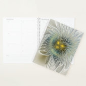 Gouden Zilveren Bloem Fantasy Abstracte Fractale K Planner (Display)
