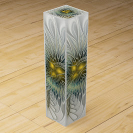 Gouden Zilveren Bloem Fantasy Abstracte Fractale K Wijn