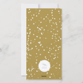 Gouden & Zilveren Bubbelende Flessen Modern Nieuwj Feestdagenkaart (Achterkant)