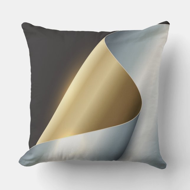 Gouden Zilveren Decoratiekussen Kussen (Voorkant)