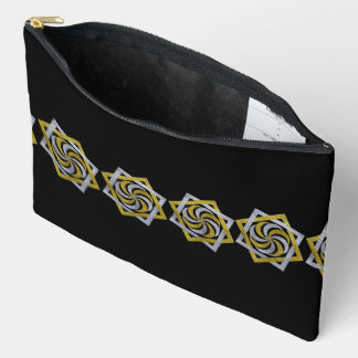 Gouden & Zilveren Geometrische Ster Borduurwerk on Etui