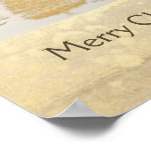 Gouden zilveren kerstbomen poster (Hoek)