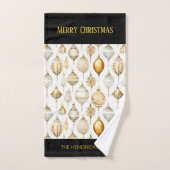 Gouden Zilveren Kerstversieringen Bad Handdoek (Handdoek)