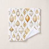 Gouden Zilveren Kerstversieringen Bad Handdoek (Wasdoekje)