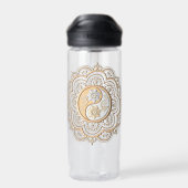 Gouden & Zilveren Mandala waterfles (Achterkant)