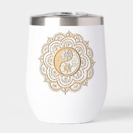 Gouden & Zilveren Mandala waterfles