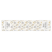 Gouden Zilveren Ornamenten Kerst Korte Tafelloper (Horizontaal)