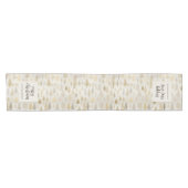 Gouden Zilveren Pijnbomen Kersttafel Runner Korte Tafelloper (Horizontaal)