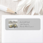 Gouden & Zilveren Shimmer Kerstversieringen Etiket (Insitu)