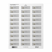 Gouden & Zilveren Shimmer Kerstversieringen Etiket (Full Sheet)