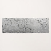 Gouden Zilveren Sterren op Ombre Grey Yogamat (Achterkant (horizontaal))