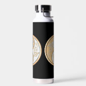 Gouden & Zilveren Yin Yang waterfles (Links)