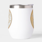 Gouden & Zilveren Yin Yang waterfles (Links)