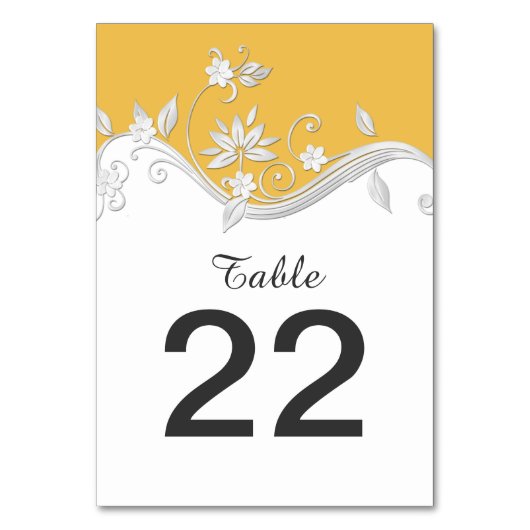  gouden zilverkleurige tafelkaarten kaart (Achterkant)