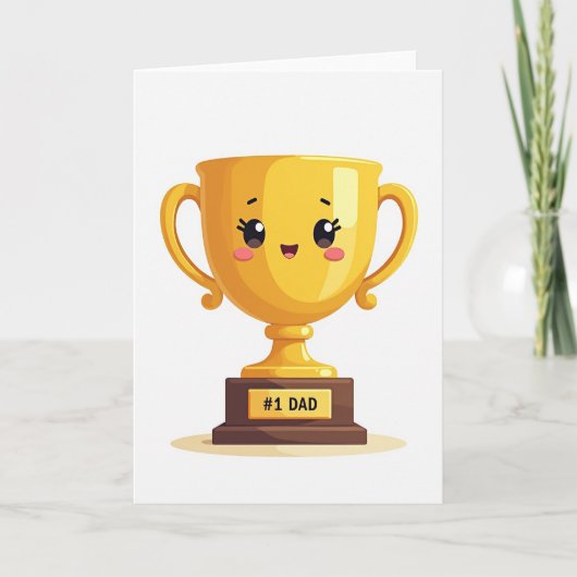 Gouden Zoete Vaderdagkaart Kaart (Voorkant)