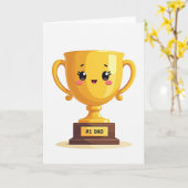 Gouden Zoete Vaderdagkaart Kaart (Gele Bloem)
