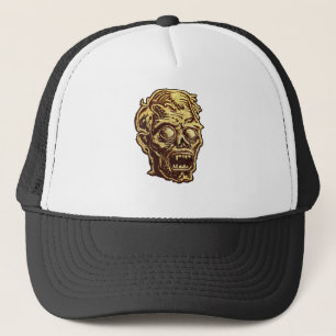 Gouden Zombie Geborduurd Badge Kunst Trucker Pet