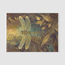 Gouden Zomer Koning, Gossamer Dragonfly Tissuepapier