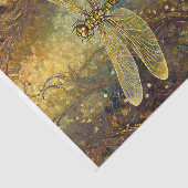 Gouden Zomer Koning, Gossamer Dragonfly Tissuepapier (Detail)