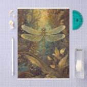 Gouden Zomer Koning, Gossamer Dragonfly Tissuepapier (Craft)