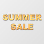 Gouden ZOMER SALE Sign Window Cling Raamsticker (Vel)
