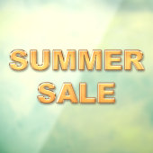 Gouden ZOMER SALE Sign Window Cling Raamsticker (Vel 3)