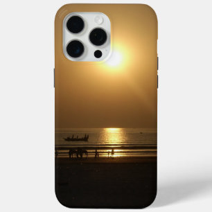 Gouden Zomerzonsondergang Reflectie op het strand iPhone 15 Pro Max Hoesje