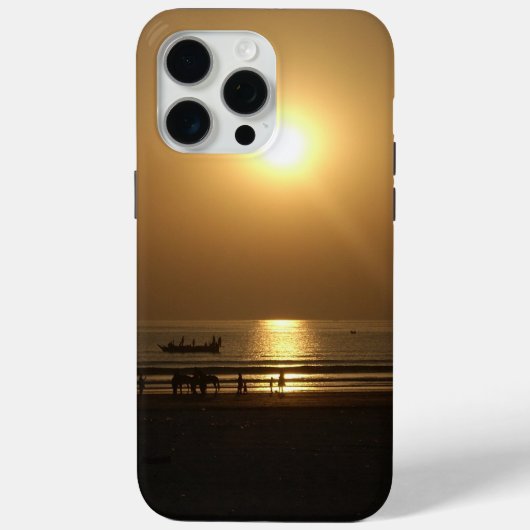 Gouden Zomerzonsondergang Reflectie op het strand Case-Mate iPhone Case (Achterkant)