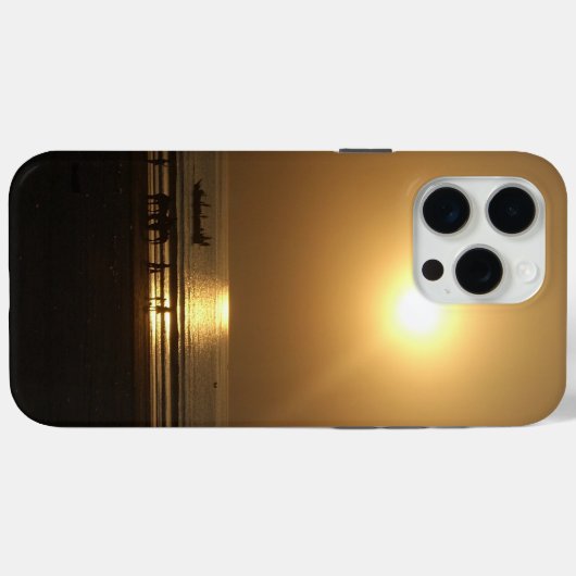 Gouden Zomerzonsondergang Reflectie op het strand Case-Mate iPhone Case (Achterkant (horizontaal))