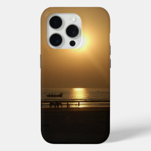 Gouden Zomerzonsondergang Reflectie op het strand iPhone 15 Pro Case
