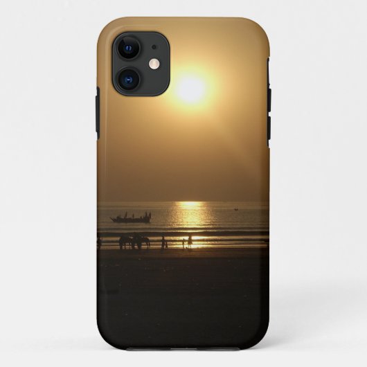 Gouden Zomerzonsondergang Reflectie op het strand Case-Mate iPhone Case (Achterkant)
