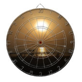 Gouden Zomerzonsondergang Reflectie op het strand Dartbord (Voorkant)