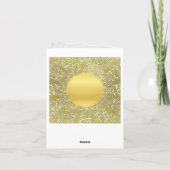 Gouden Zon Achtergrond Kaart (Achterkant)