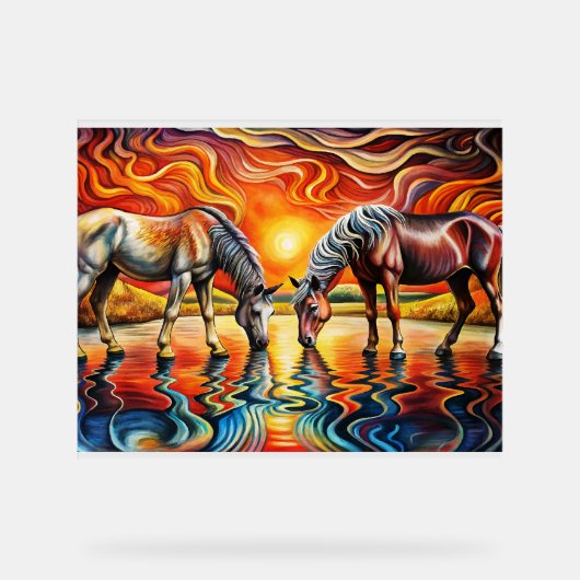 gouden zon acryl bord (Voorkant)