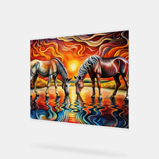 gouden zon acryl bord (Hoek)