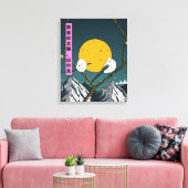 Gouden Zon, Bergvogels Canvas Afdruk (Insitu (Woonkamer))