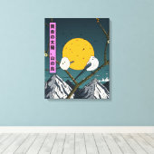 Gouden Zon, Bergvogels Canvas Afdruk (Insitu (Houten vloer))
