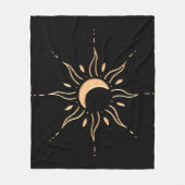 Gouden Zon Fleece Deken (Voorkant)