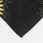 Gouden zon fleece deken (Hoek)