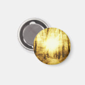 GOUDEN ZON KLEINE RONDE MAGNEET (Voorkant / Achterkant)