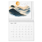 Gouden Zon Met Berglandschap Kalender (Mar 2027)