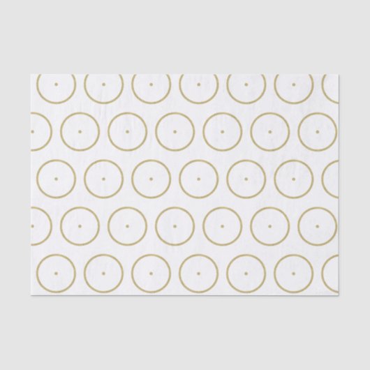 Gouden Zon Patroon Tissuepapier (Voorkant)