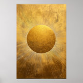 Gouden zon poster (Voorkant)