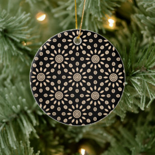 Gouden Zon Retro Keramisch Ornament