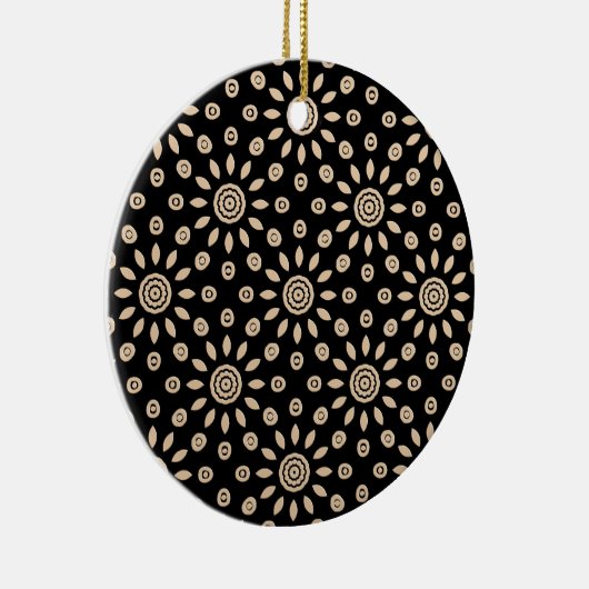 Gouden Zon Retro Keramisch Ornament (Rechts)