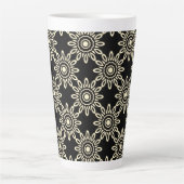 Gouden Zon Retro Latte Mok (Voorkant)