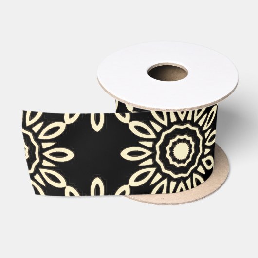 Gouden Zon Retro Satijnen Lint (Spoel)