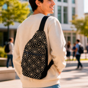 Gouden Zon Retro Sling Bag